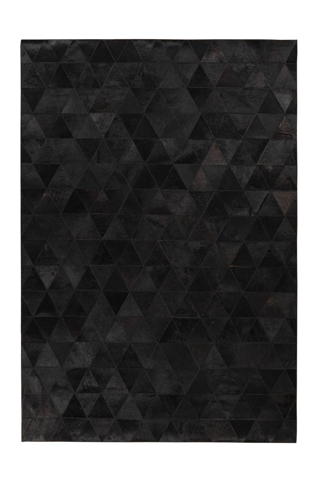 FLACHWEBETEPPICH 160/230 cm Lavin 325 Schwarz Schwarz  - Schwarz, KONVENTIONELL, Leder/Textil (160/230cm)