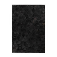 FLACHWEBETEPPICH 120/170 cm Lavin 325 Schwarz Schwarz  - Schwarz, KONVENTIONELL, Leder/Textil (120/170cm)