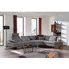ECKSOFA in Flachgewebe Anthrazit  344/271 cm  - Anthrazit/Schwarz, Design, Textil/Metall (344/271cm) - Chilliano