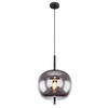 HÄNGELEUCHTE 30/120 cm    - Schwarz, Design, Glas/Metall (30/120cm) - Globo