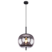 ZÁVĚSNÉ SVÍTIDLO, 30/120 cm  - černá, Design, kov/sklo (30/120cm) - Globo