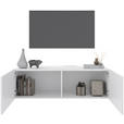 LOWBOARD Newniq  in 120/36,7/45 cm  - Weiß, Design, Holzwerkstoff (120/36,7/45cm) - Hom`in