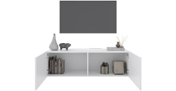 LOWBOARD Newniq in 120/36,7/45 cm - Weiß, Design, Holzwerkstoff (120/36,7/45cm) - Hom`in