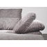 Ecksofa Chenille Nierenkissen - Chromfarben/Graphitfarben, Design, Textil/Metall (316/168cm) - MUSTERRING