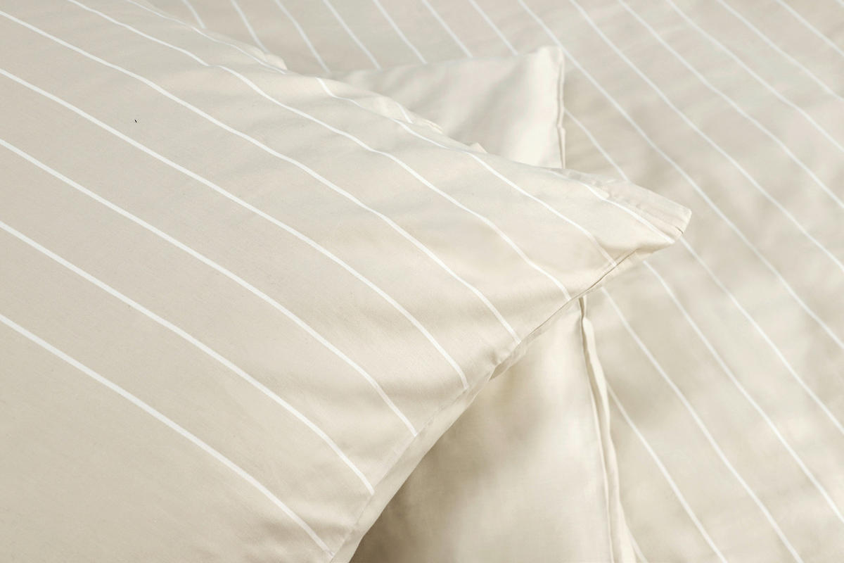 WENDEBETTWÄSCHE MR-Simple beige Renforcé 135/200 cm  - Beige/Creme, Design, Textil (135/200cm) - Musterring