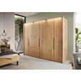 DREHTÜRENSCHRANK  in Wildeiche  - Wildeiche/Schwarz, Design, Holz/Metall (302/223/62cm) - Valnatura