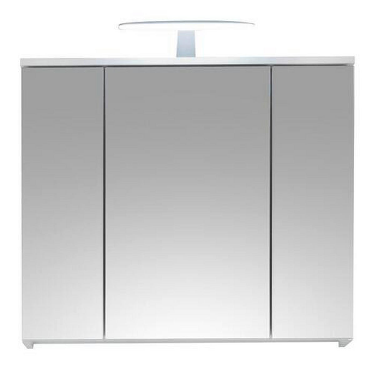 ZRCADLOVÁ SKŘÍŇKA, bílá, 80/67/20 cm  - bílá, Basics, kompozitní dřevo/sklo (80/67/20cm) - Venda