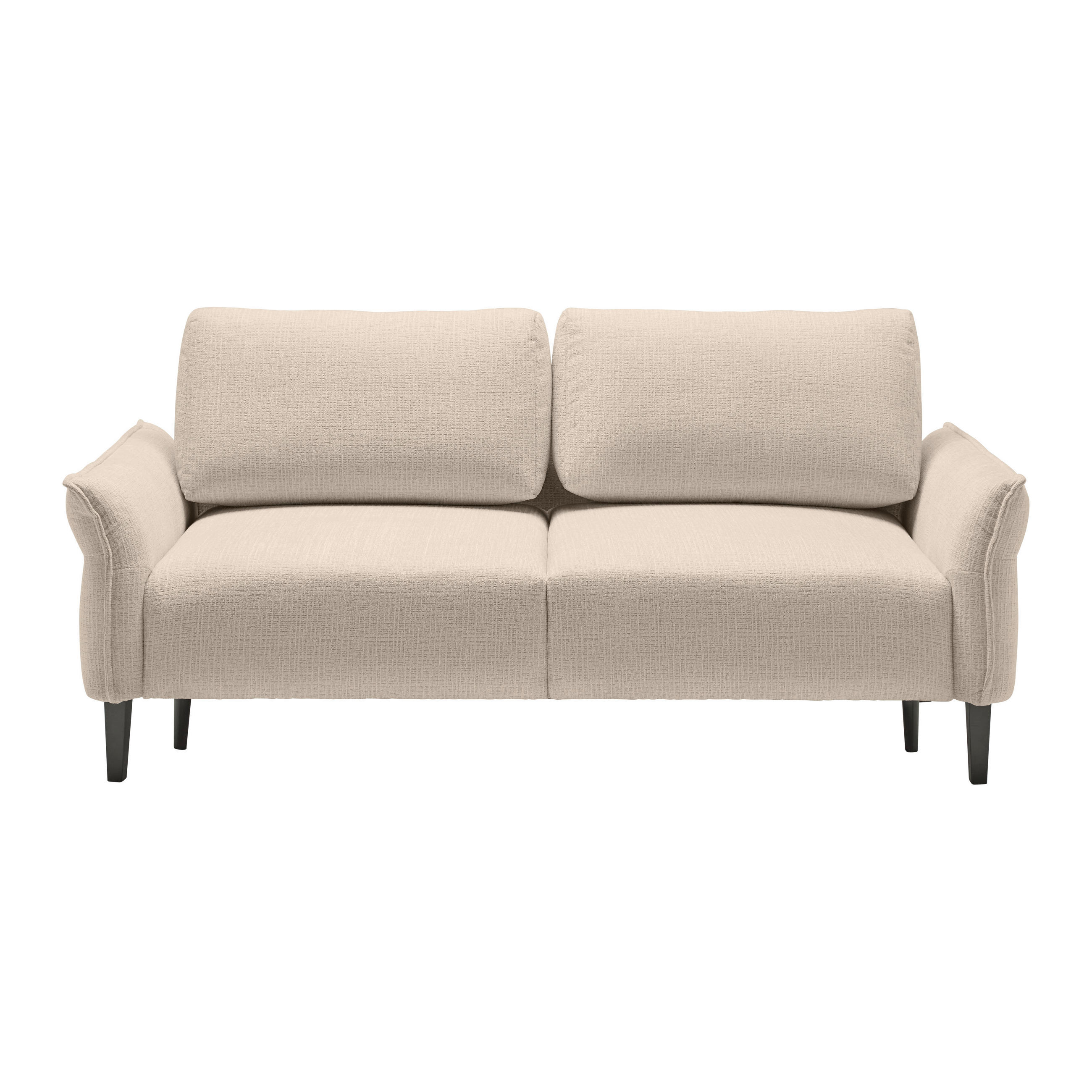 3-SITS SOFFA i vävt tyg beige  - beige/svart, Modern, trä/textil (183/85/92cm) - MID.YOU