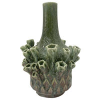 VAZĂ 26.5 cm  - verde, Lifestyle, ceramică (17,2/26,5cm)