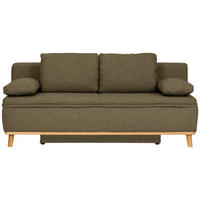 SCHLAFSOFA in Flachgewebe Grün  - Naturfarben/Grün, Konventionell, Holz/Textil (203/95/96cm) - Venda