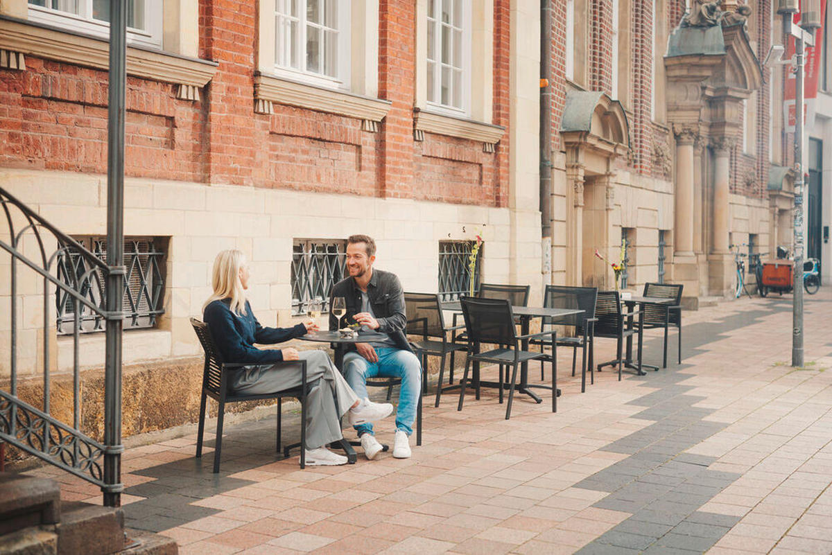 BISTROTISCH Metall, Kunststoff 60/60/73 cm  - Dunkelgrau/Anthrazit, Design, Kunststoff/Metall (60/60/73cm) - Niehoff Garden