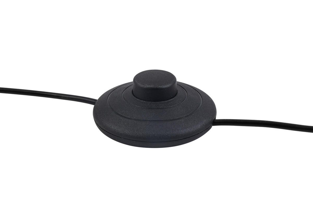 LED-STEHLEUCHTE Ryusei 18/143,5 cm   - Schwarz, Design, Metall (18/143,5cm) - Novel