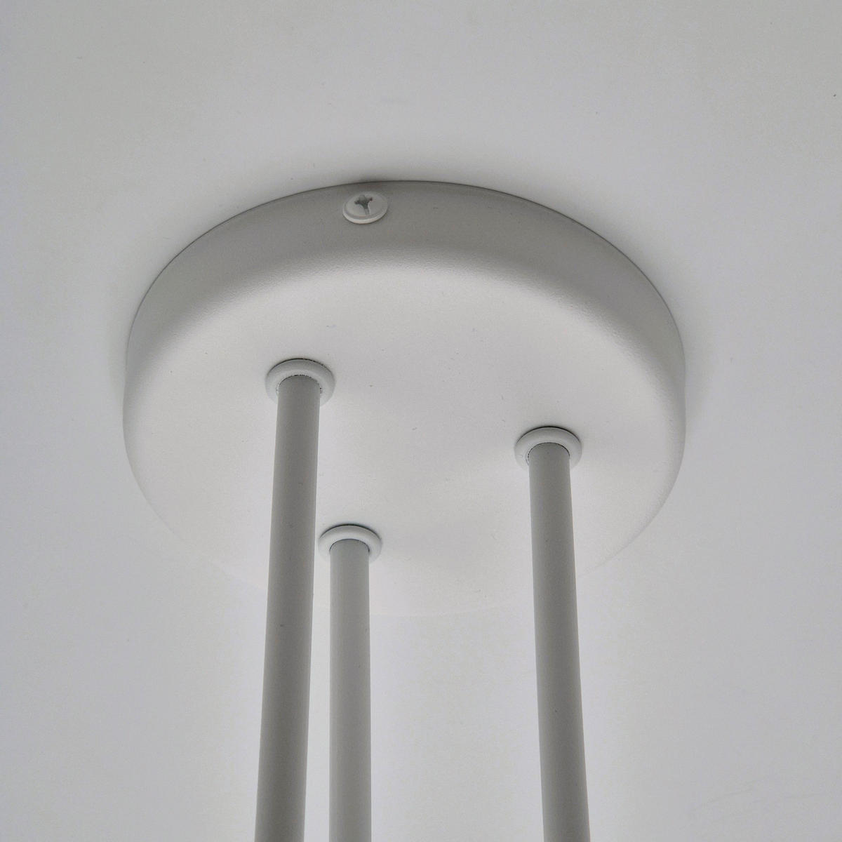 DECKENLEUCHTE Domino 55/40 cm   - Weiß Hochglanz, Design, Metall (55/40cm)