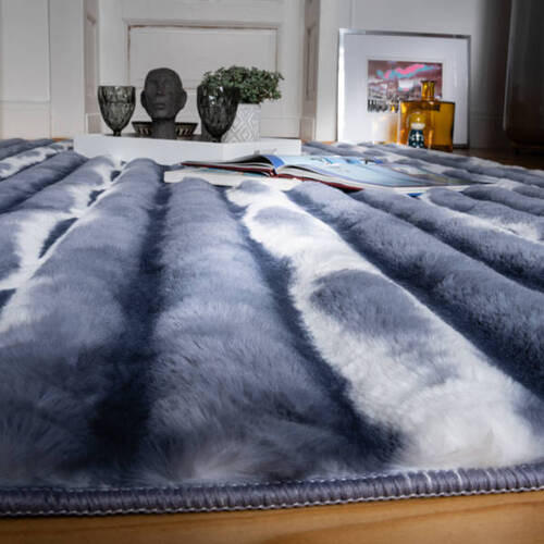 COVOR CU FIR LUNG  My Waves  - albastru, Basics, textil (200/290cm)