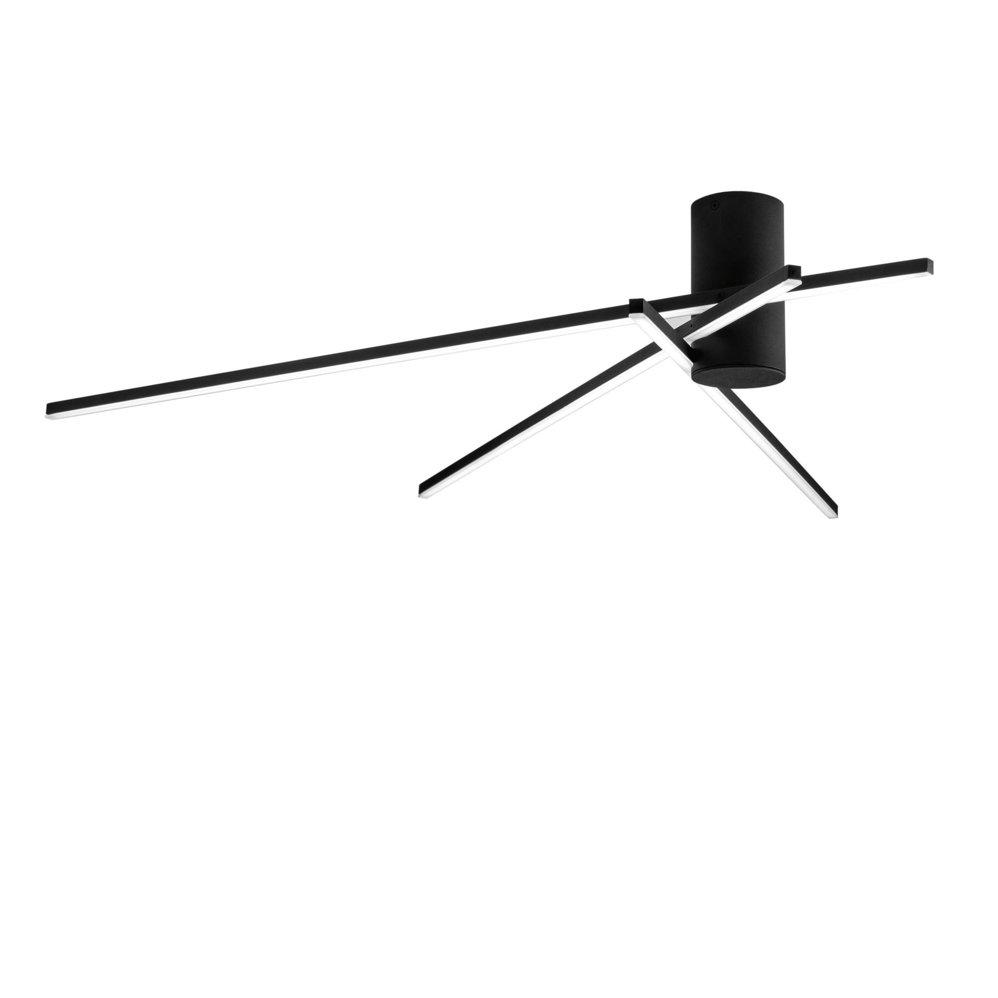 Luce ambiente Design Led-Deckenleuchte Luce Ambiente e Design Schwarz, Weiß 14.5x92x100 cm