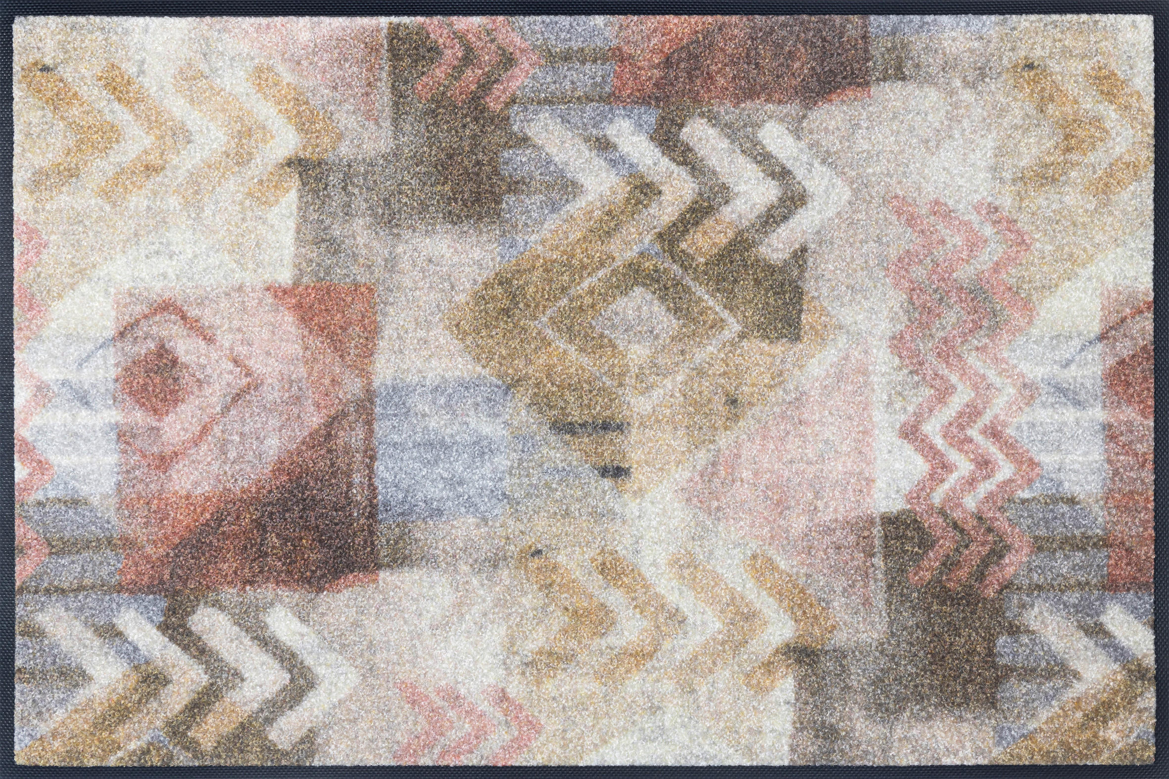 DVEŘNÍ ROHOŽKA, 50/75 cm, béžová, světle hnědá - béžová/světle hnědá, Design, textil/plast (50/75cm) - wash+dry