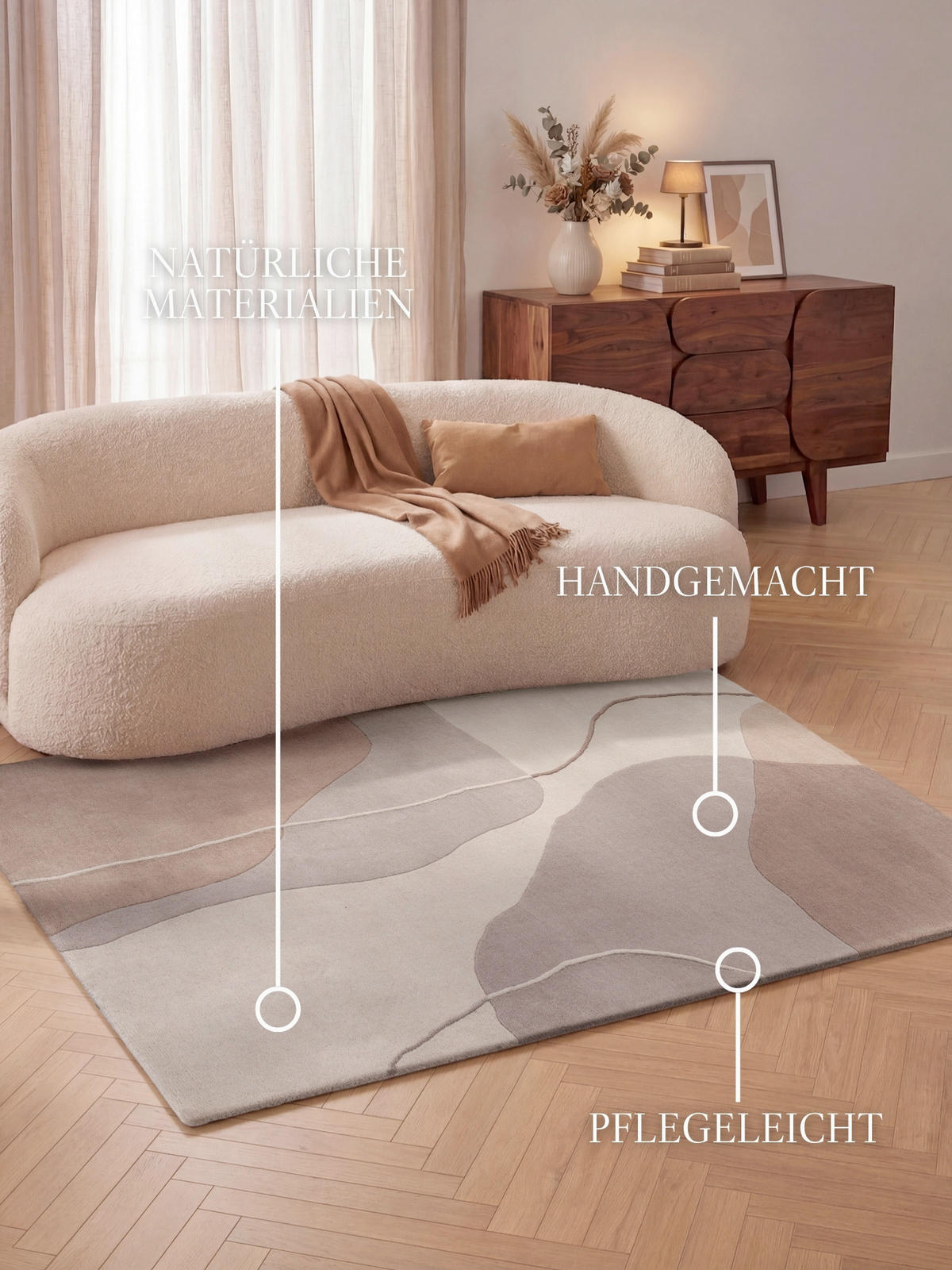 WOLLTEPPICH 160/230 cm Kollektion 1876 Virelle Creme, Beige rechteckig  - Beige/Creme, Basics, Textil (160/230cm) - Villeroy & Boch