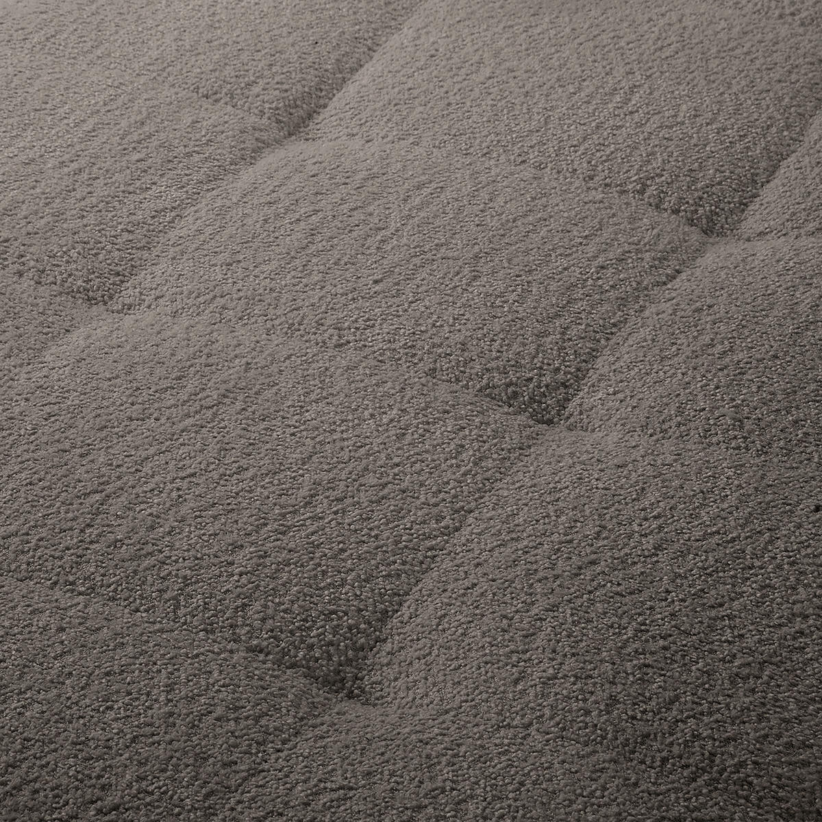 ECKSOFA Ariella in Bouclé Dunkelgrau  231/161 cm  - Dunkelgrau/Naturfarben, Design, Holz/Textil (231/161cm) - Livetastic