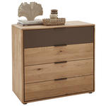 KOMMODE in 95/88,2/44,2 cm - Wildeiche/Schwarz, Natur, Glas/Holz (95/88,2/44,2cm) - Valnatura