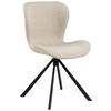 STOLICA  bež  metal, tekstil      - bež/crna, Design, metal/tekstil (46,5/81/53cm) - MID.YOU