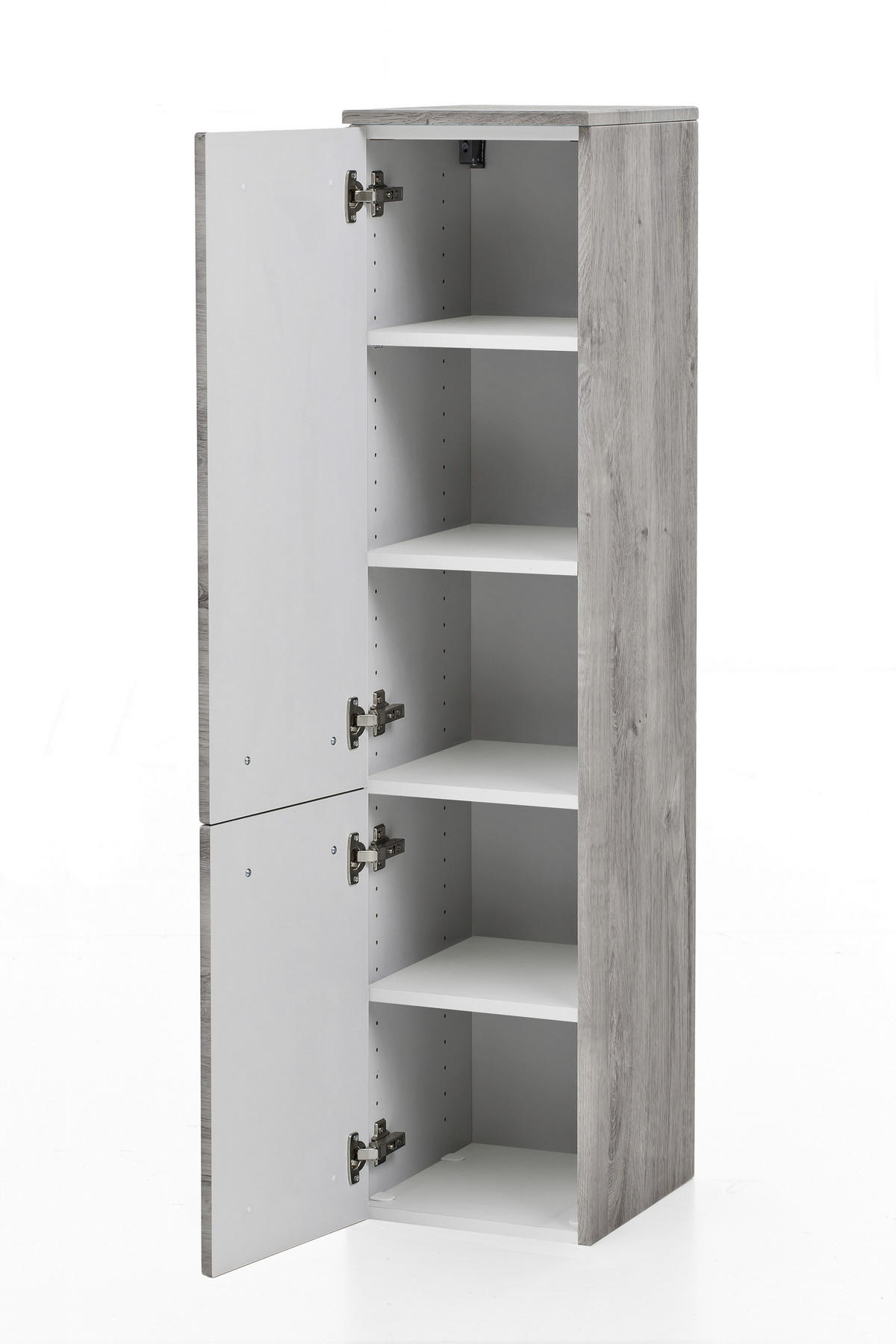 BADEZIMMER  in 110 cm  - Eichefarben/Grau, Konventionell, Glas/Holzwerkstoff (110cm) - Held