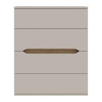 KOMODA, barve hrasta, peščene barve  - barve hrasta/peščene barve, Design, leseni material (95,1/114,7/41,5cm) - Hom`in
