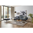 ECKSOFA  in Struktur Dunkelgrau  157/262 cm  - Dunkelgrau/Schwarz, Design, Textil/Metall (157/262cm) - Novel
