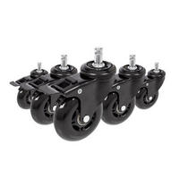 DREHSTUHLROLLE  - Schwarz, Basics, Kunststoff/Metall (3,6/10/75cm) - MID.YOU