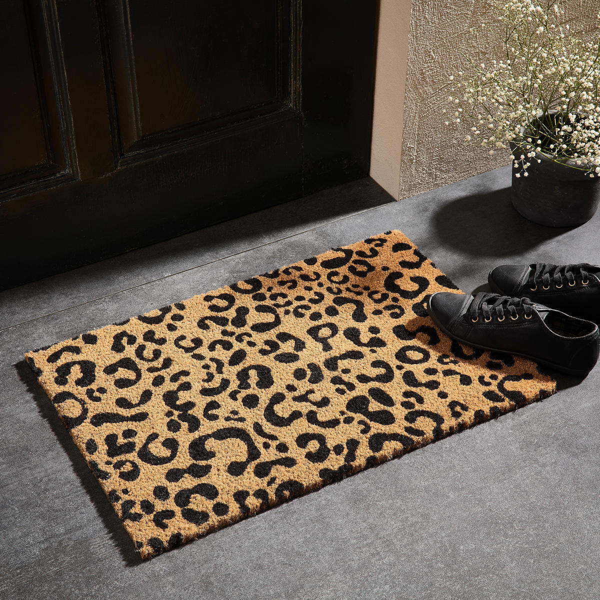 FUSSMATTE  40/60 cm  Braun, Schwarz  Animalprint  - Schwarz/Braun, KONVENTIONELL, Naturmaterialien/Kunststoff (40/60cm) - Esposa