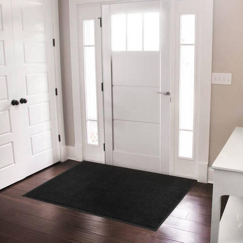 Thumbnail - Floordirekt Schmutzfangmatte Rhine, Schwarz, Textil, Uni, rechteckig, 200x400 cm, Made in EU, Oeko-Tex® Standard 100, ru...