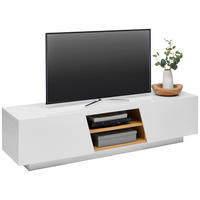 LOWBOARD  160/41/40 cm  stehend  - Eichefarben/Weiß, Design, Holzwerkstoff (160/41/40cm) - Carryhome