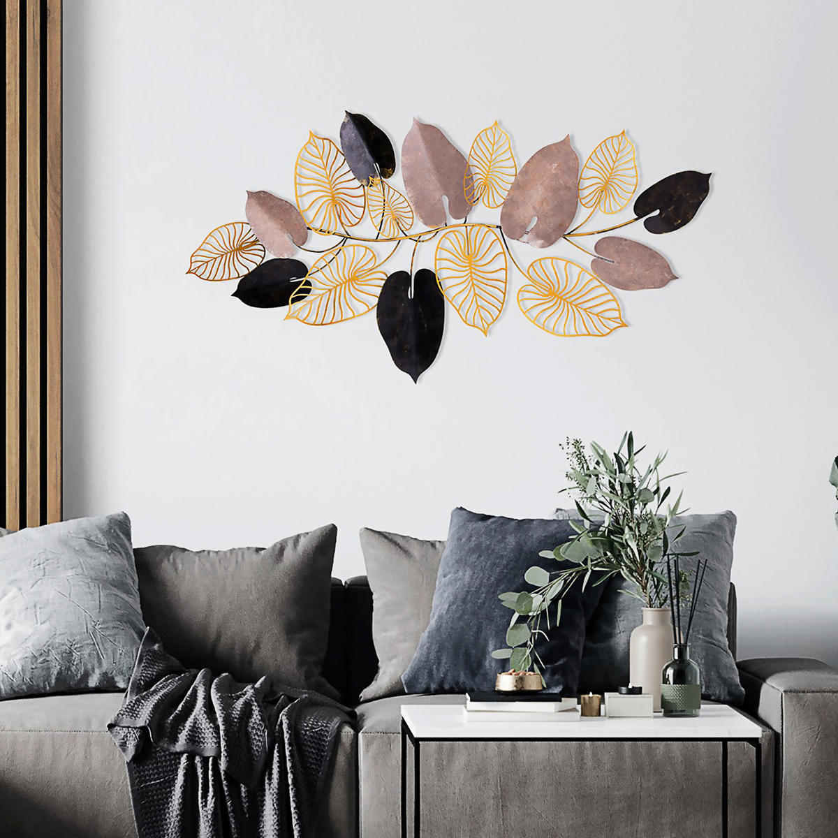 METALLBILD  - Multicolor, Basics, Metall (120/61cm)