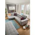 ECKSOFA in Chenille Hellgrau  - Chromfarben/Hellgrau, Design, Textil (207/301cm) - Xora