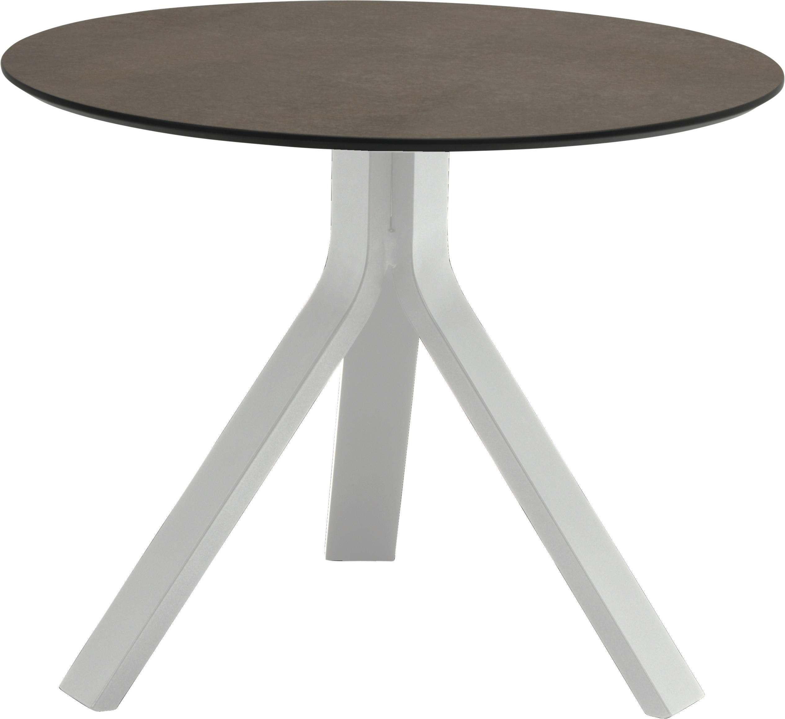 GARTENBEISTELLTISCH 60/60/48 cm Metall, Kunststoff  - Weiß/Grau, Design, Kunststoff/Metall (60/60/48cm) - Stern