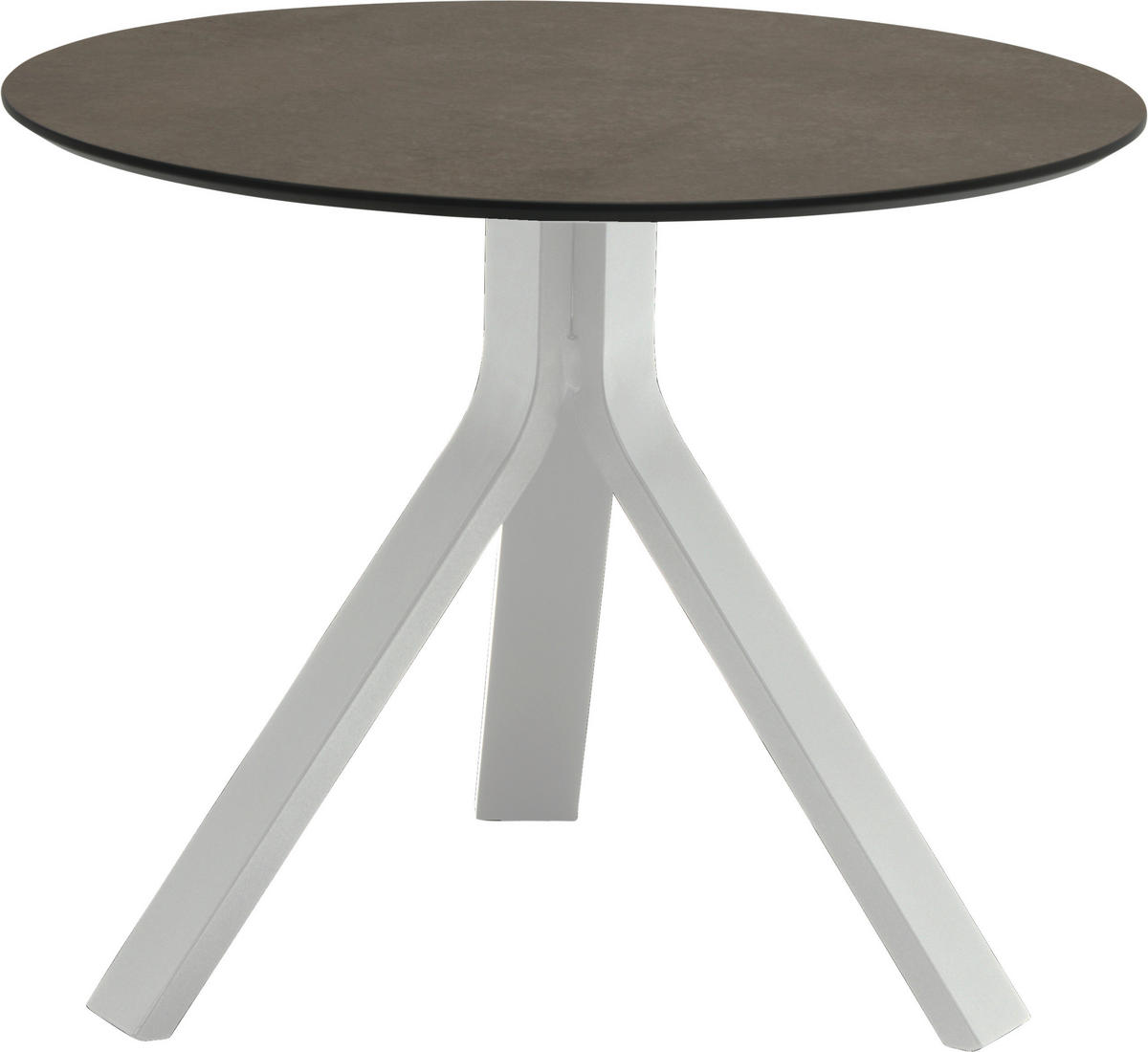 GARTENBEISTELLTISCH 60/60/48 cm Metall, Kunststoff  - Weiß/Grau, Design, Kunststoff/Metall (60/60/48cm) - Stern