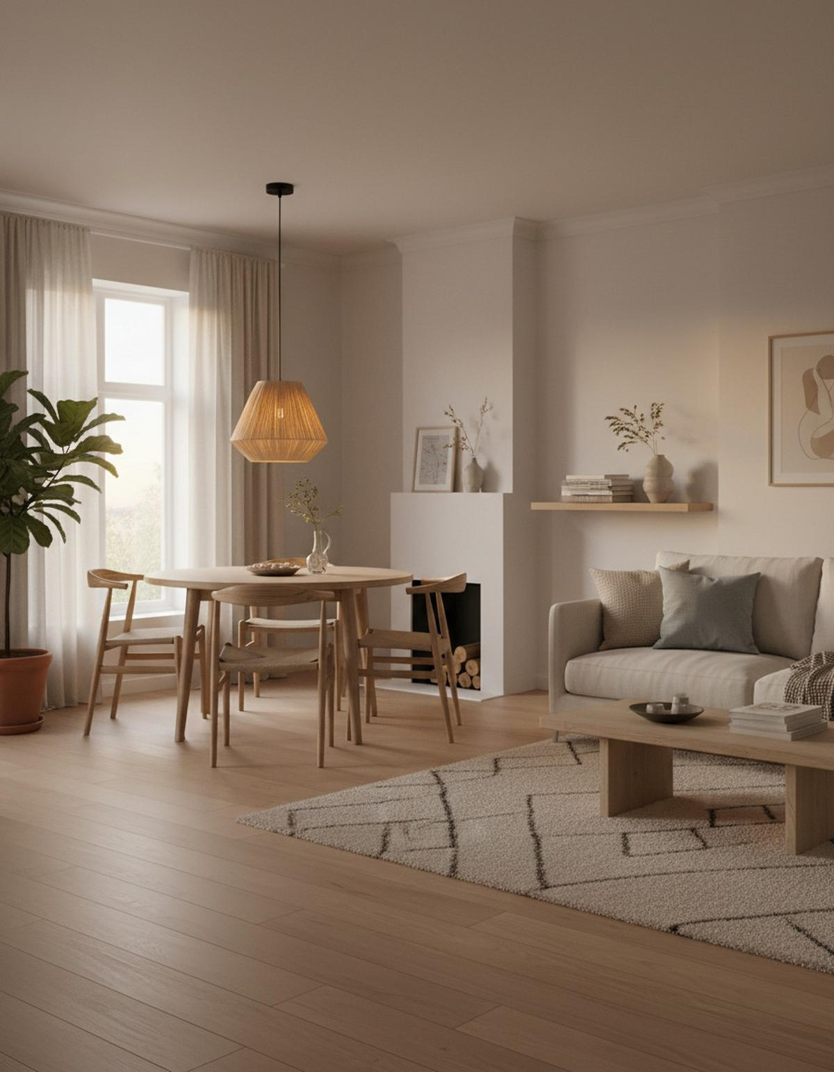 HÄNGELEUCHTE 33/120 cm    - Naturfarben, Design, Naturmaterialien/Metall (33/120cm) - Collet's Monde