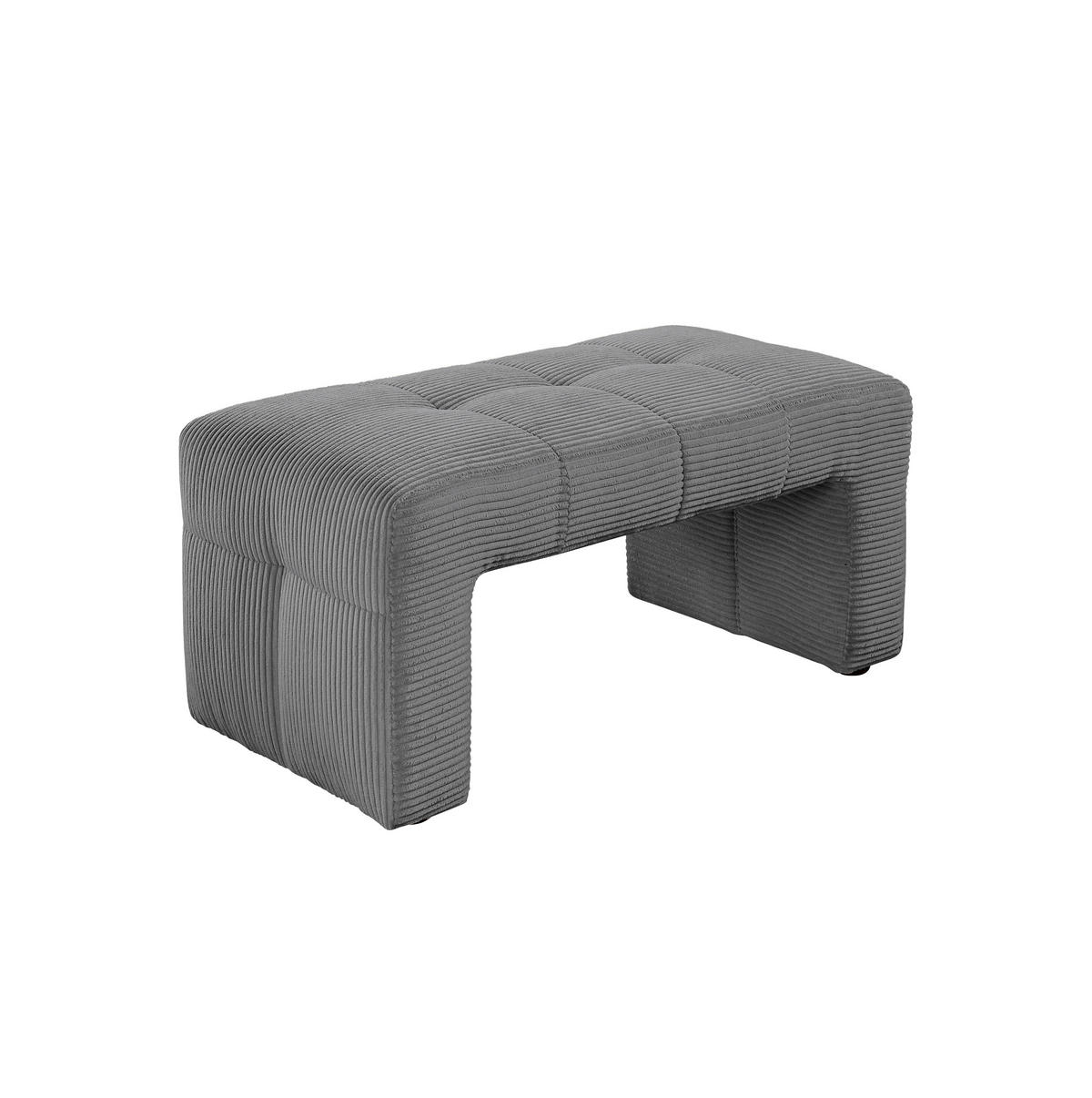 KLUPA  svijetlo siva  drvo, tekstil, drvni materijal      - svijetlo siva/crna, Moderno, drvni materijal/drvo (100/51/54cm) - Livetastic