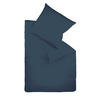BETTWÄSCHE 135/200 cm Makosatin  - Dunkelblau, Basics, Textil (135/200cm) - Fleuresse