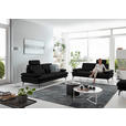 3-SITZER-SOFA in Leder Schwarz  - Schwarz, Design, Leder/Metall (222/86/104cm) - Dieter Knoll
