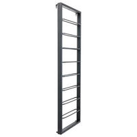 WEINREGAL 42/120/6 cm  - Schwarz, Design, Metall (42/120/6cm) - Kare-Design