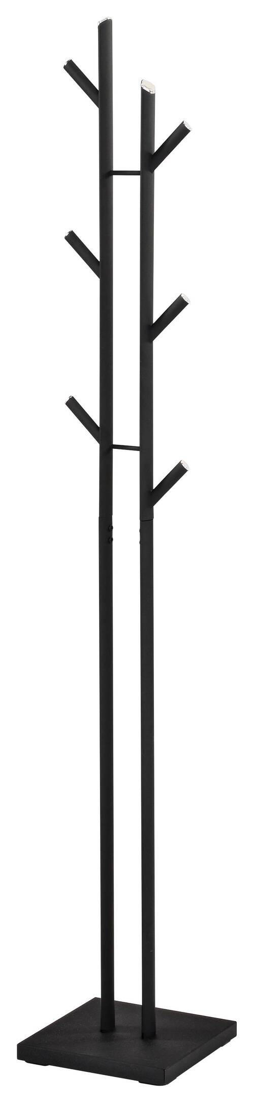 ČIVILUK crna, boja hroma metal - boja hroma/crna, Moderno, metal (28,5/177/28,5cm) - Xora