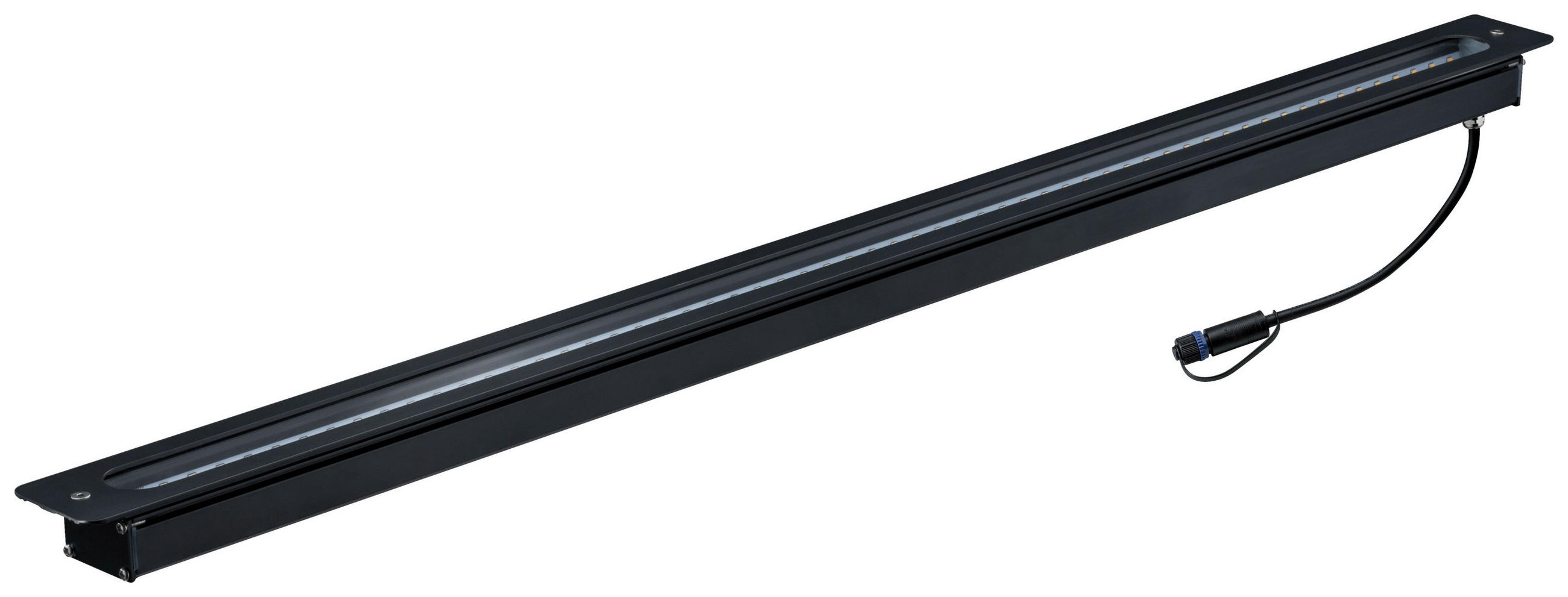 LED-AUßENLEUCHTE Plug & Shine Einbaulichtleiste 90/5,4/4,5 cm  - Anthrazit, Design, Metall (90/5,4/4,5cm) - Paulmann