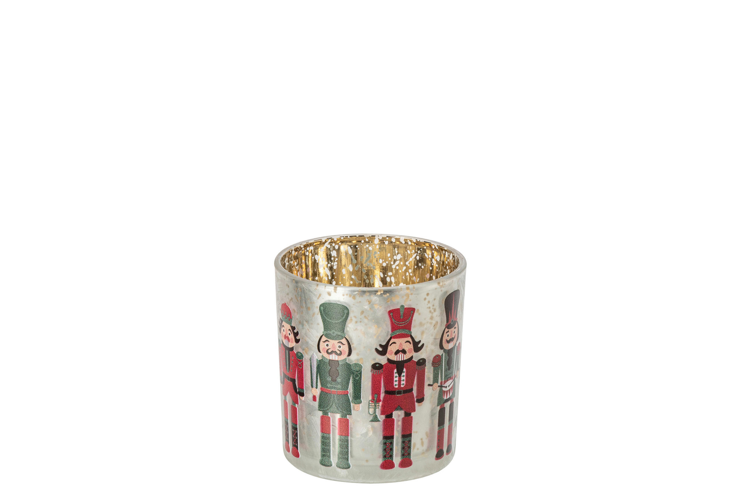 TEELICHTHALTER - Rot/Grün, Basics, Glas (7,3/7,3/8cm)