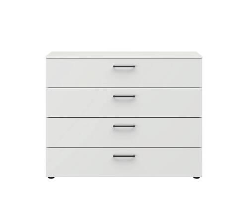 KOMMODE Primolar Garda  in 100/79/41 cm  - Schwarz/Weiß, Design, Holzwerkstoff/Kunststoff (100/79/41cm) - Xora