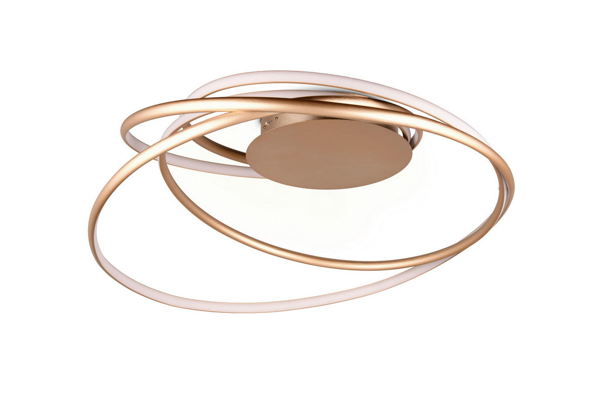 LED-DECKENLEUCHTE  72/35 cm    - Goldfarben, Design, Metall (72/35cm) - Trio Leuchten