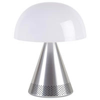 AKKU-TISCHLEUCHTE 14/17/14 cm   - Alufarben, Design, Kunststoff/Metall (14/17/14cm)