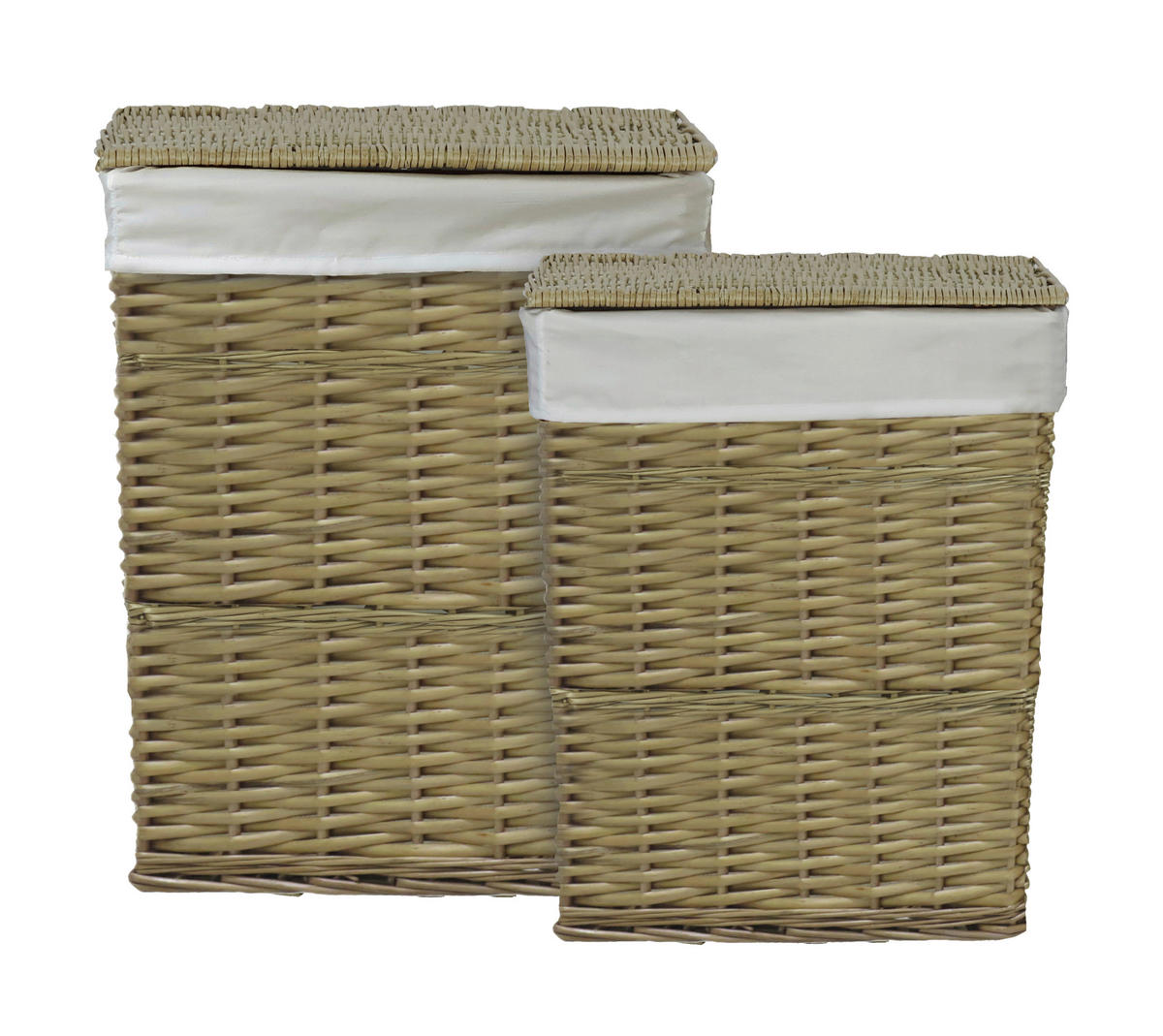 Coș De Rufe Tip Lighean - culoare natur, Basics, lemn/textil - Ambia Home