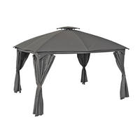 PAVILLON 360/270/300 cm   - Anthrazit/Schwarz, Basics, Kunststoff/Metall (360/270/300cm) - Gardenson