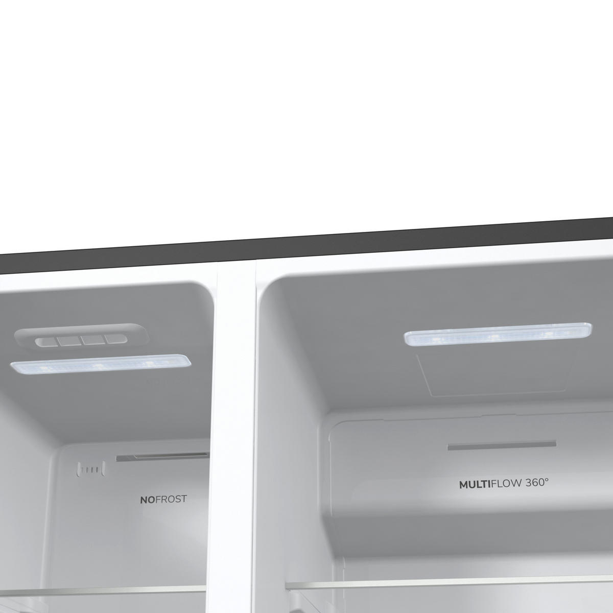 SIDE-BY-SIDE 91,5/178,6/69,8 cm NRR9185ESBXL  - Schwarz, Basics, Glas/Kunststoff (91,5/178,6/69,8cm) - Gorenje