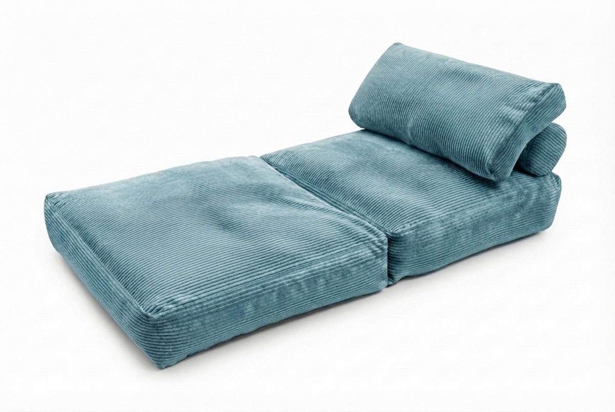 SCHLAFSESSEL Cord Petrol Rückenkissen  - Petrol, KONVENTIONELL, Textil (85/80/85cm) - Xora